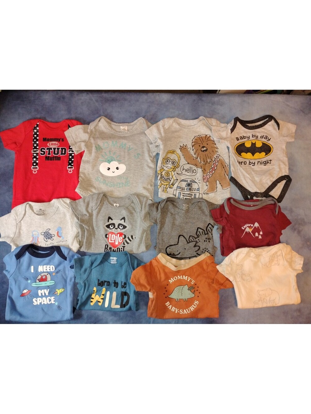 Boys 0-3 month body suits